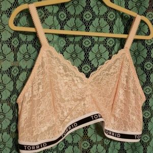 Torrid Logo Light Pink Bralette